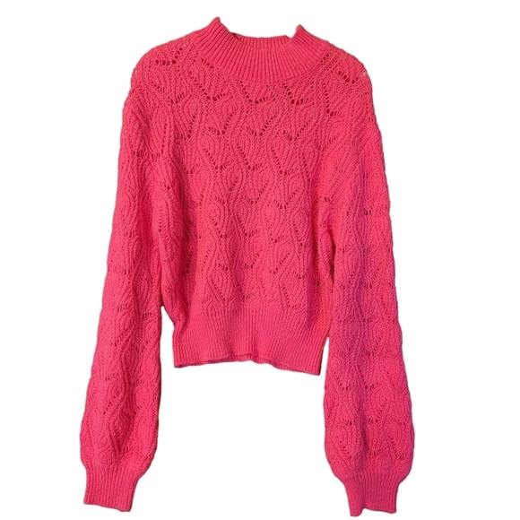 Astr Pink High Neck Sweater - Picture 2 of 8